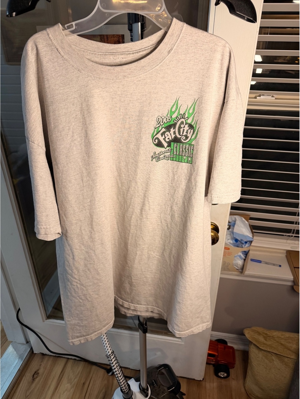 Fat City Cycles Gray Graphic T Shirt